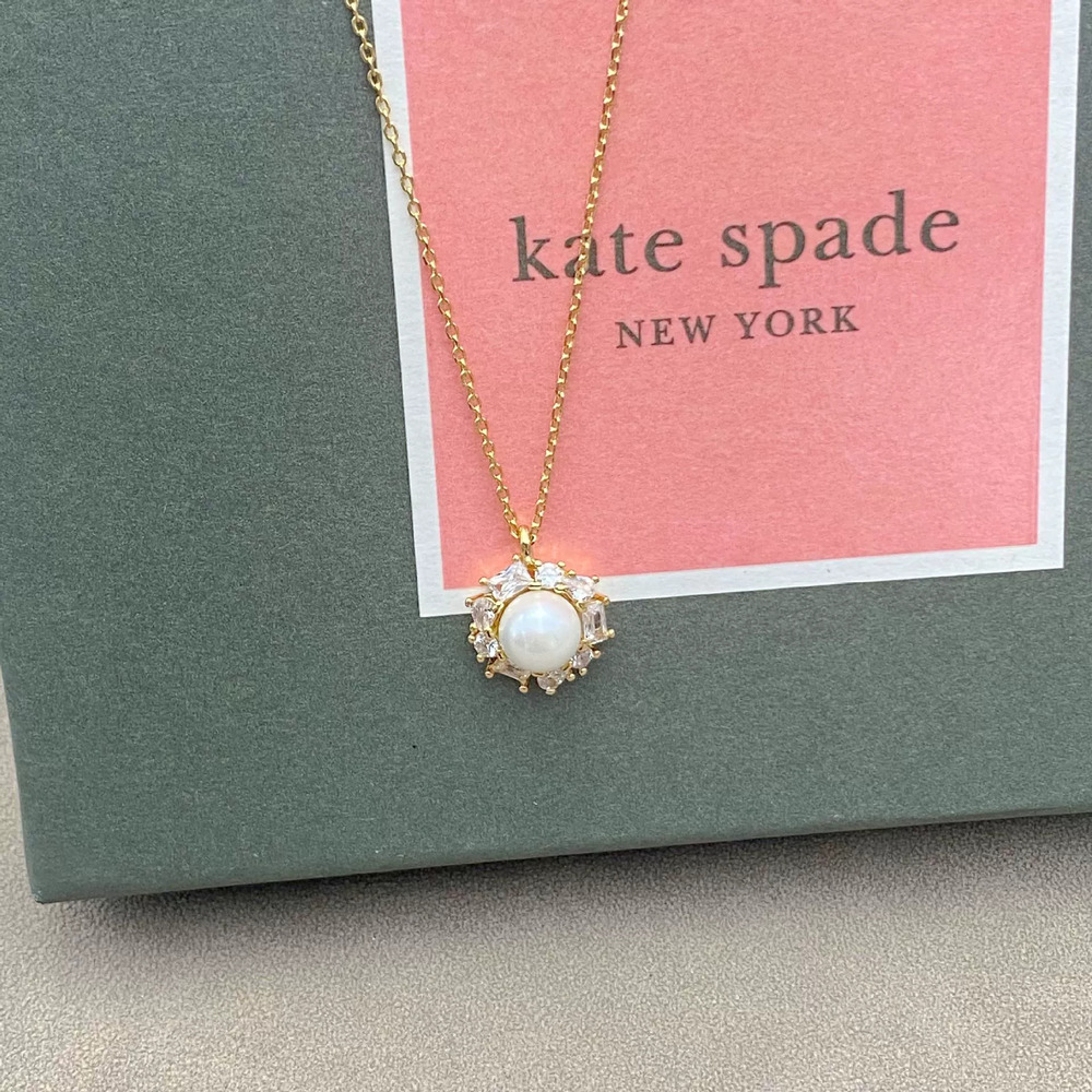 kate spade Zircon Sunflower Halo Necklace